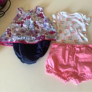 Gerber Bundle of 4 Infant Girl Clothes